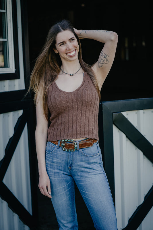 'Cottonwood' V Neck Sweater Tank by Z Supply (XS-L)