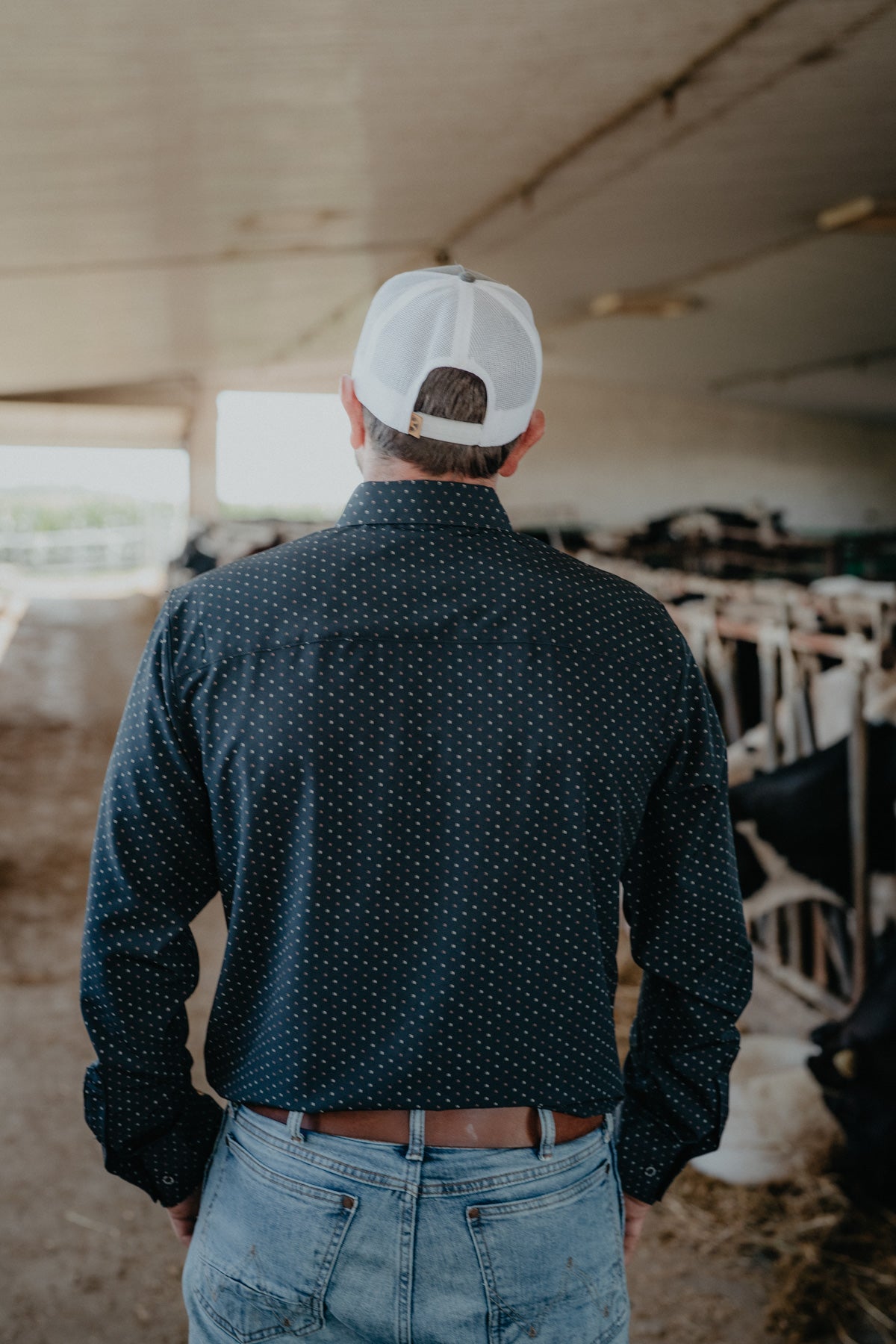 'Gunner' Black Geometric Button Down by Wrangler X COJO