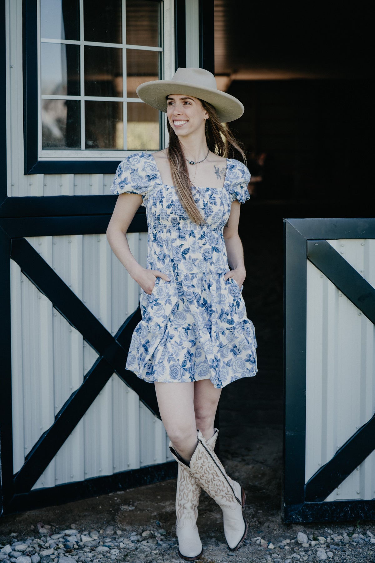 'Aria' Women's Ariat Floral Print Dress (XS-XXL)
