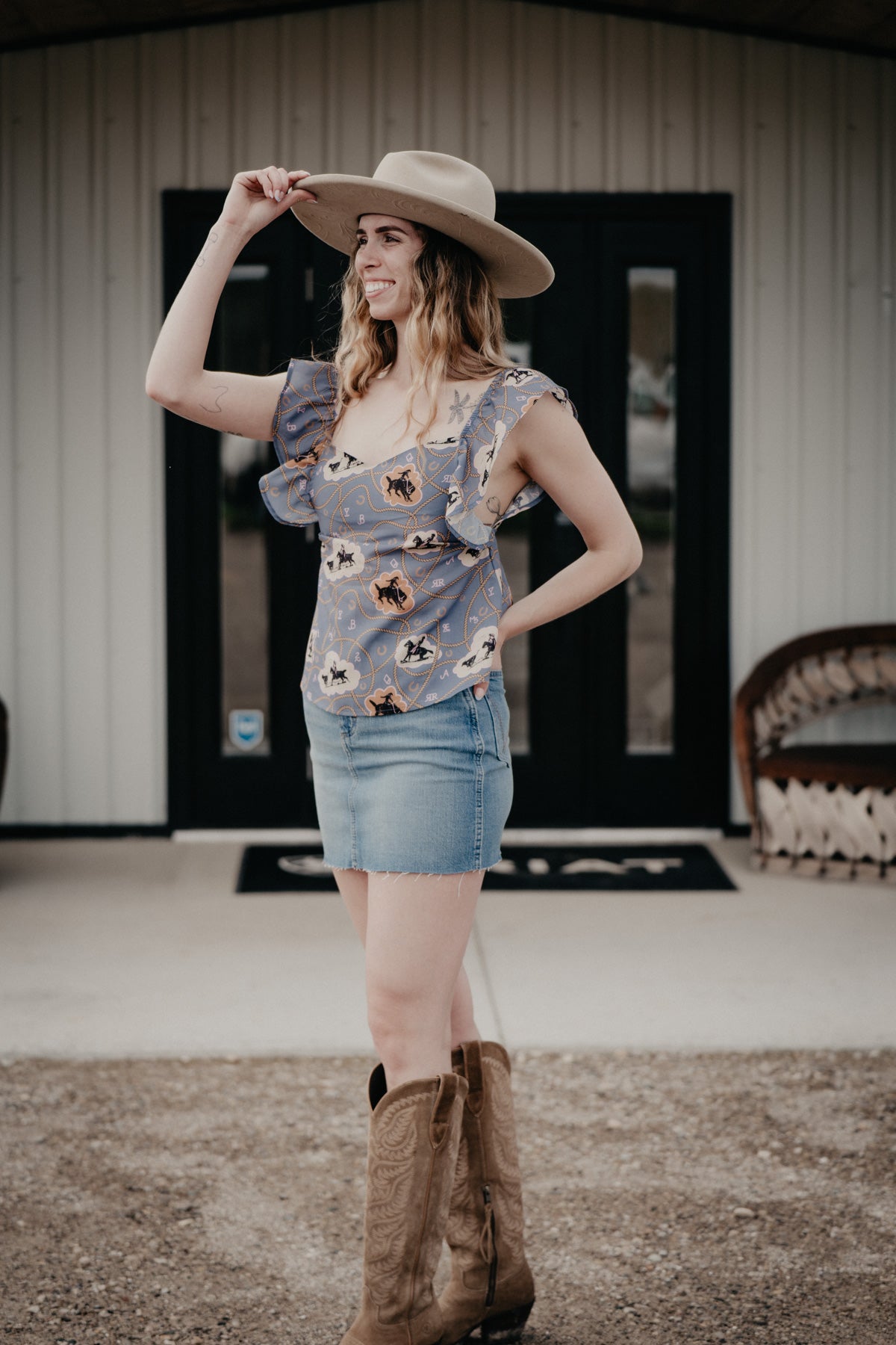 'Lasso Lady' Blouse (XS-XL)