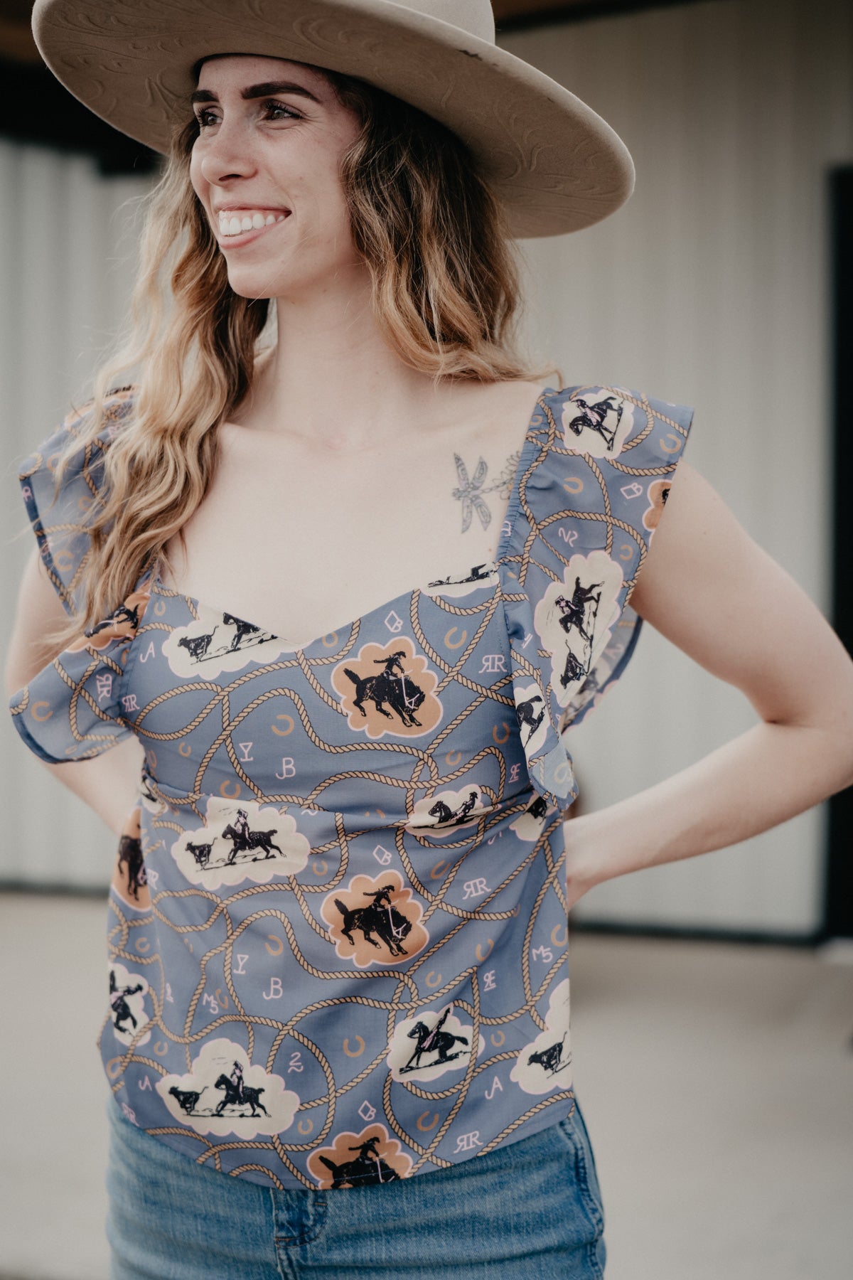 'Lasso Lady' Blouse (XS-XL)