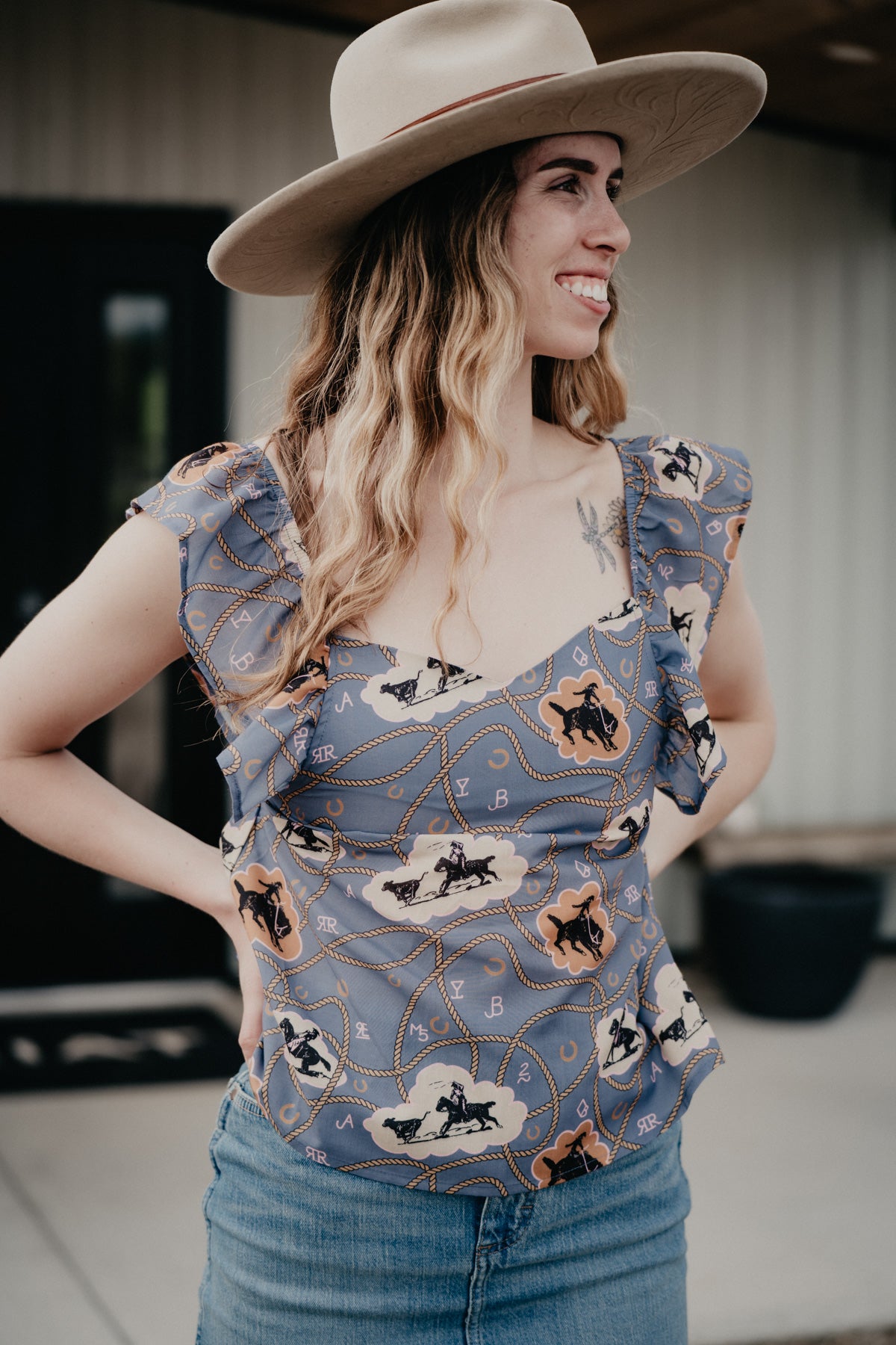 'Lasso Lady' Blouse (XS-XL)