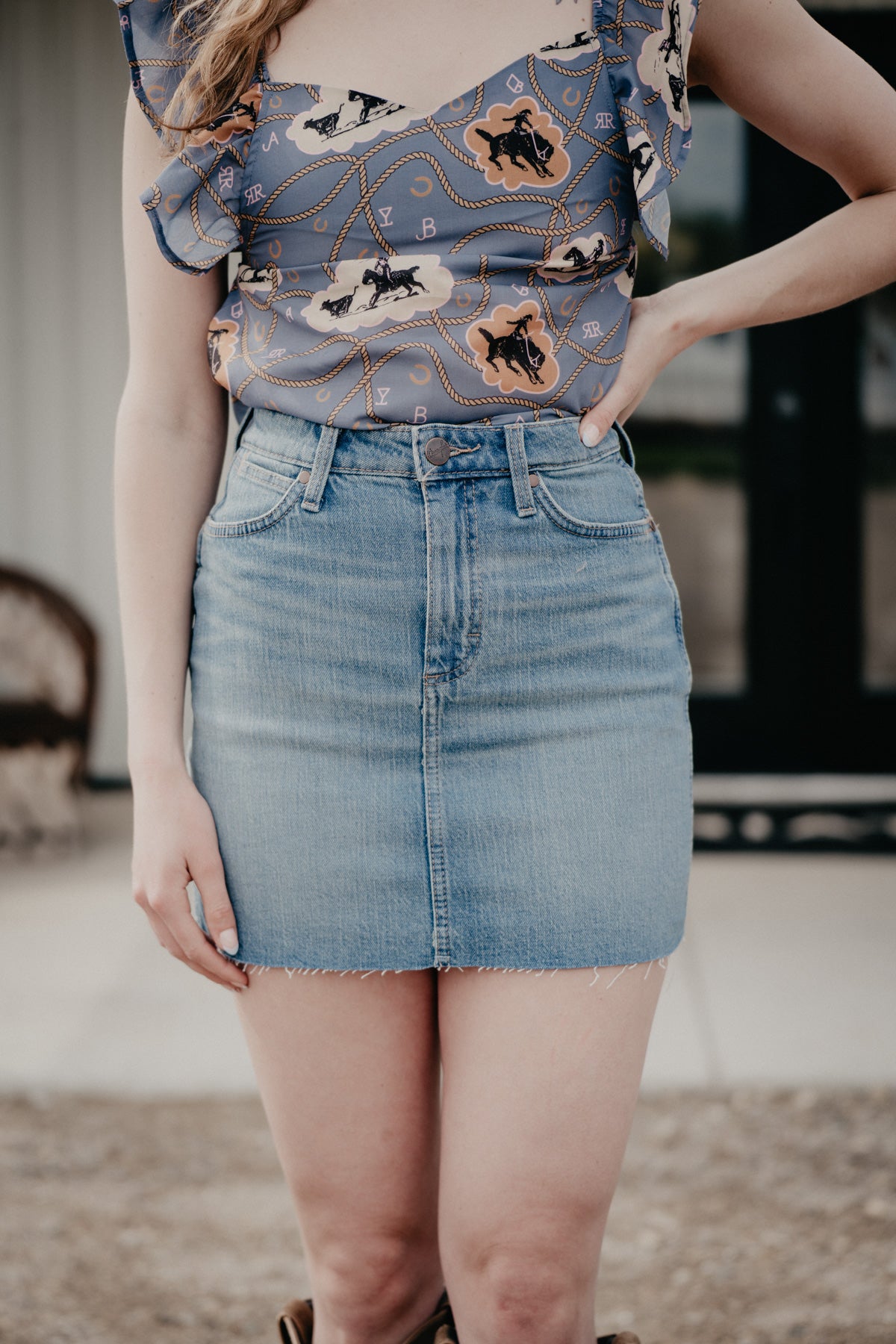 'Bowen' Retro Wrangler Bailey Skirt (1 32 Only)