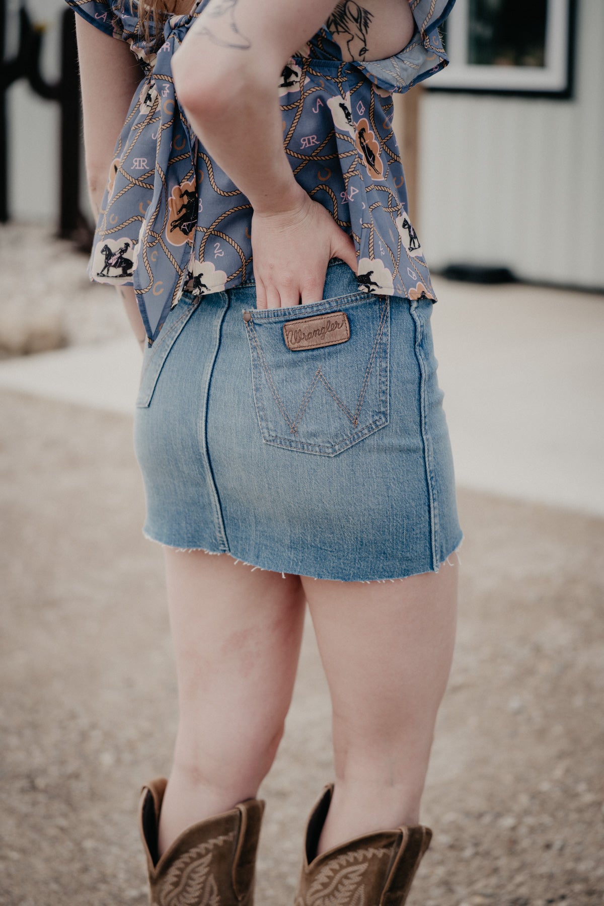 'Bowen' Retro Wrangler Bailey Skirt (1 32 Only)