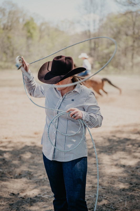 'Lavender' Women's Long Sleeve Stripe by CINCH (XS-XXL)