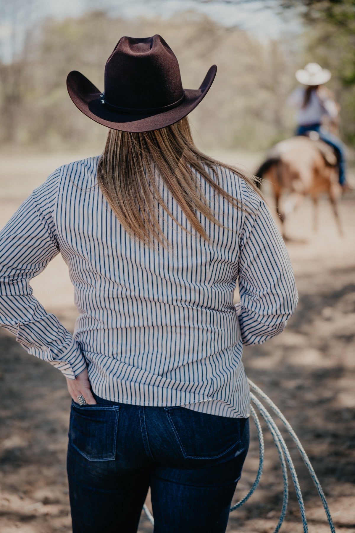 'Lavender' Women's Long Sleeve Stripe by CINCH (XS-XXL)