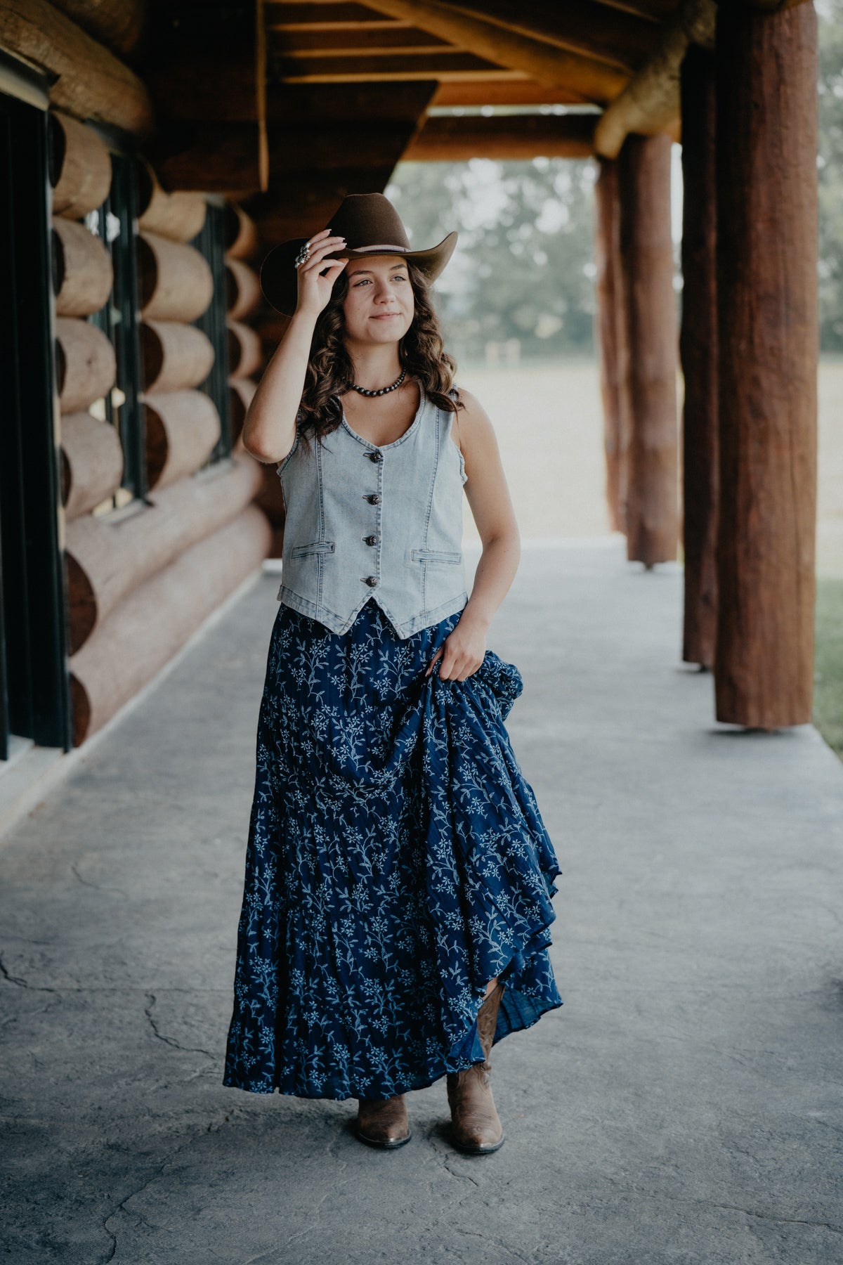'Hazel' Floral Tiered Maxi Skirt (S-L)