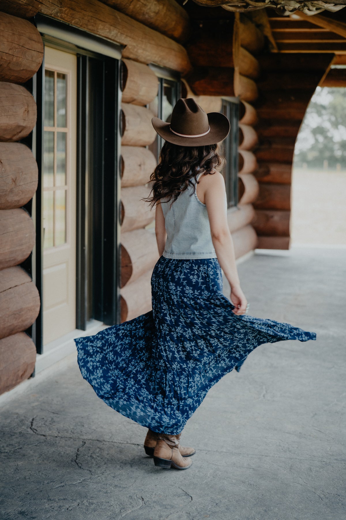 'Hazel' Floral Tiered Maxi Skirt (S-L)