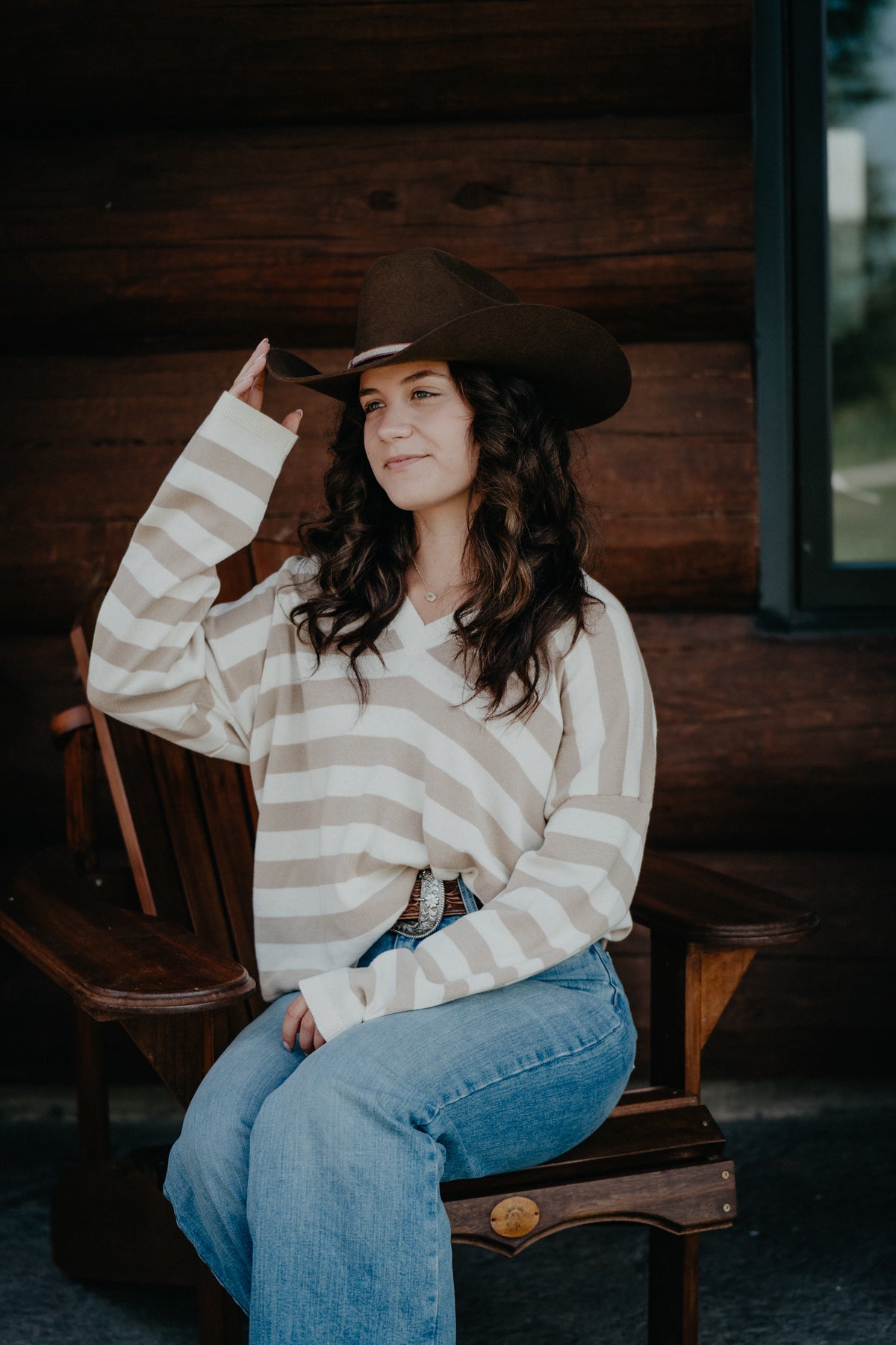 'Cordelia' Lightweight Striped Sweater (M ONLY