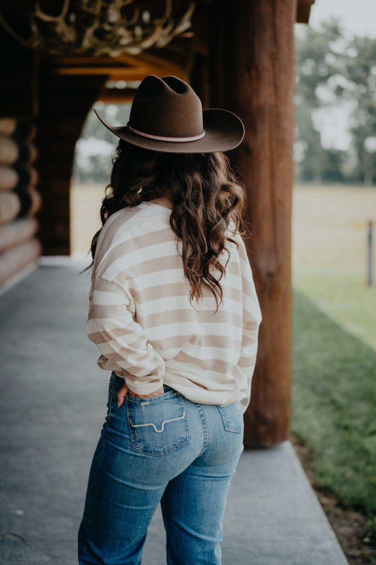 'Cordelia' Lightweight Striped Sweater (M ONLY