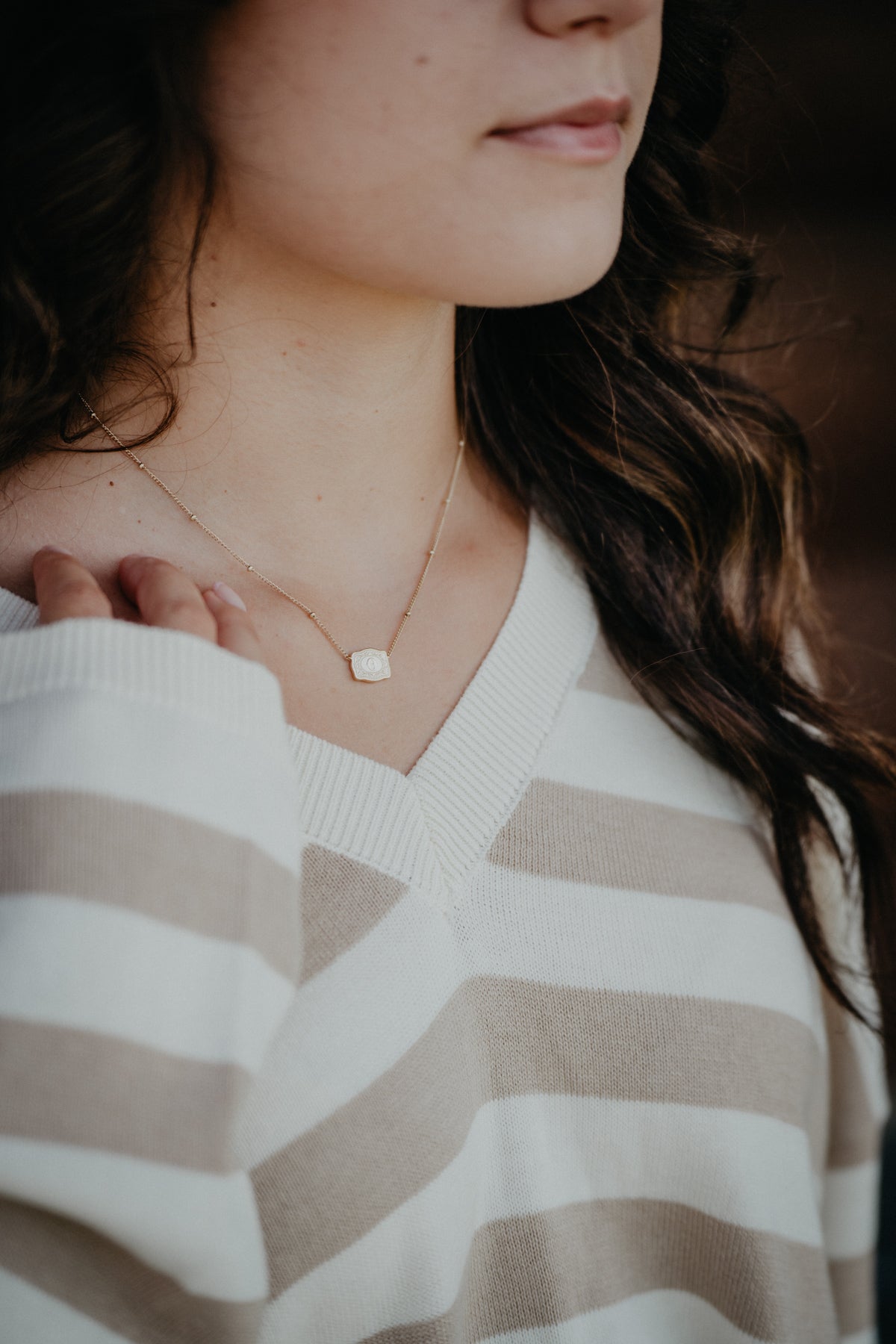 *Mini* Initial Buckle Necklace (2 Options)
