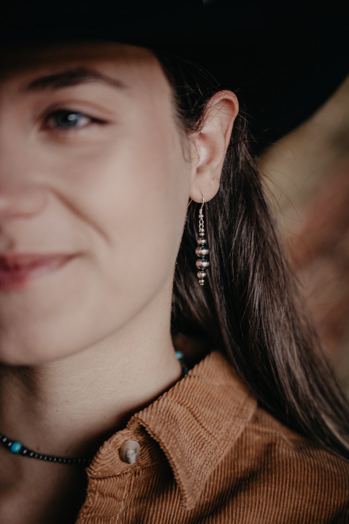 Navajo Ball Drop Earrings