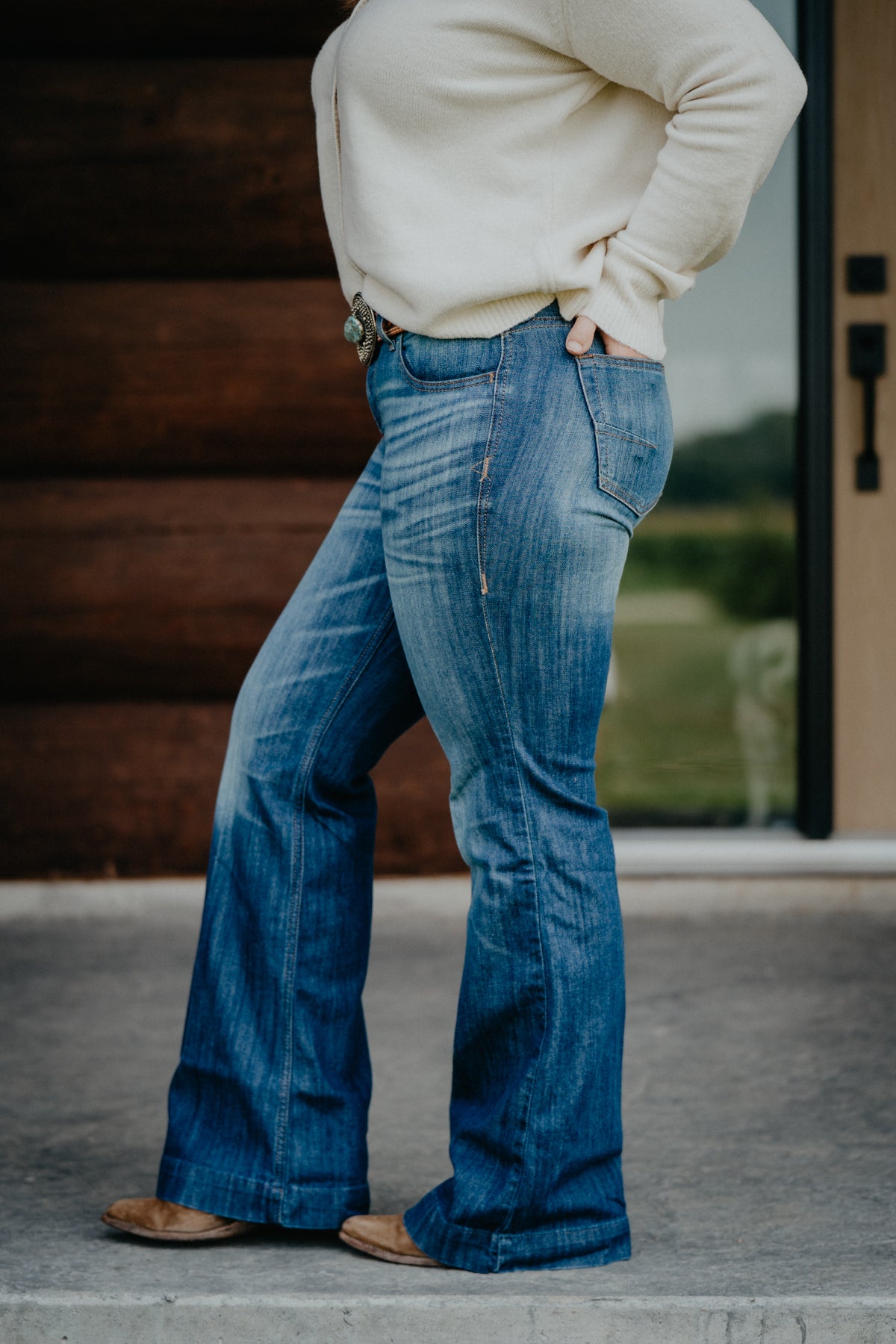 'Bessie' Perfect Rise Slim Trouser Jean by Ariat (Sizes 24-24W Extended)