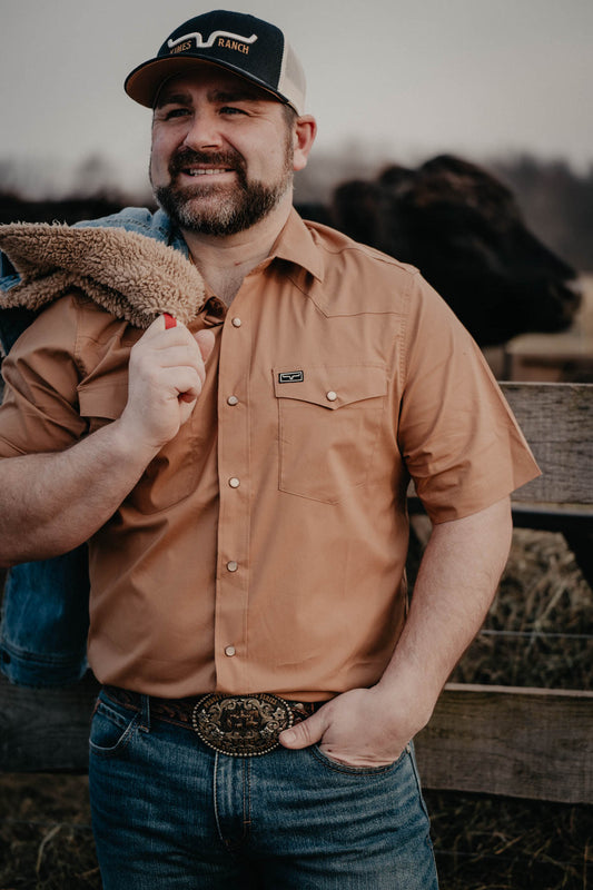 'Rio' Men's Short Sleeve Pearl Snap Shirt by Kimes Ranch (XXL ONLY)