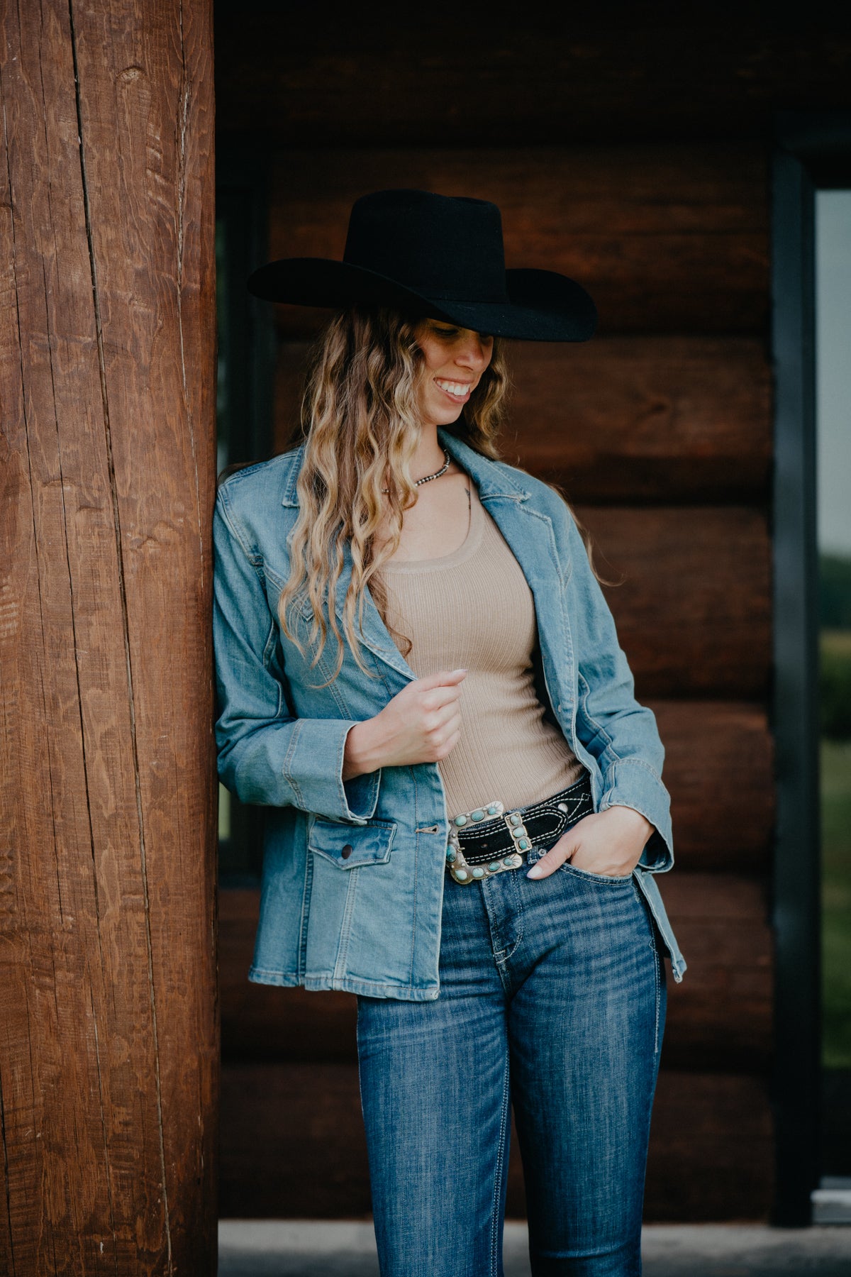 'Danielle' Wrangler Denim Blazer (M-XL)