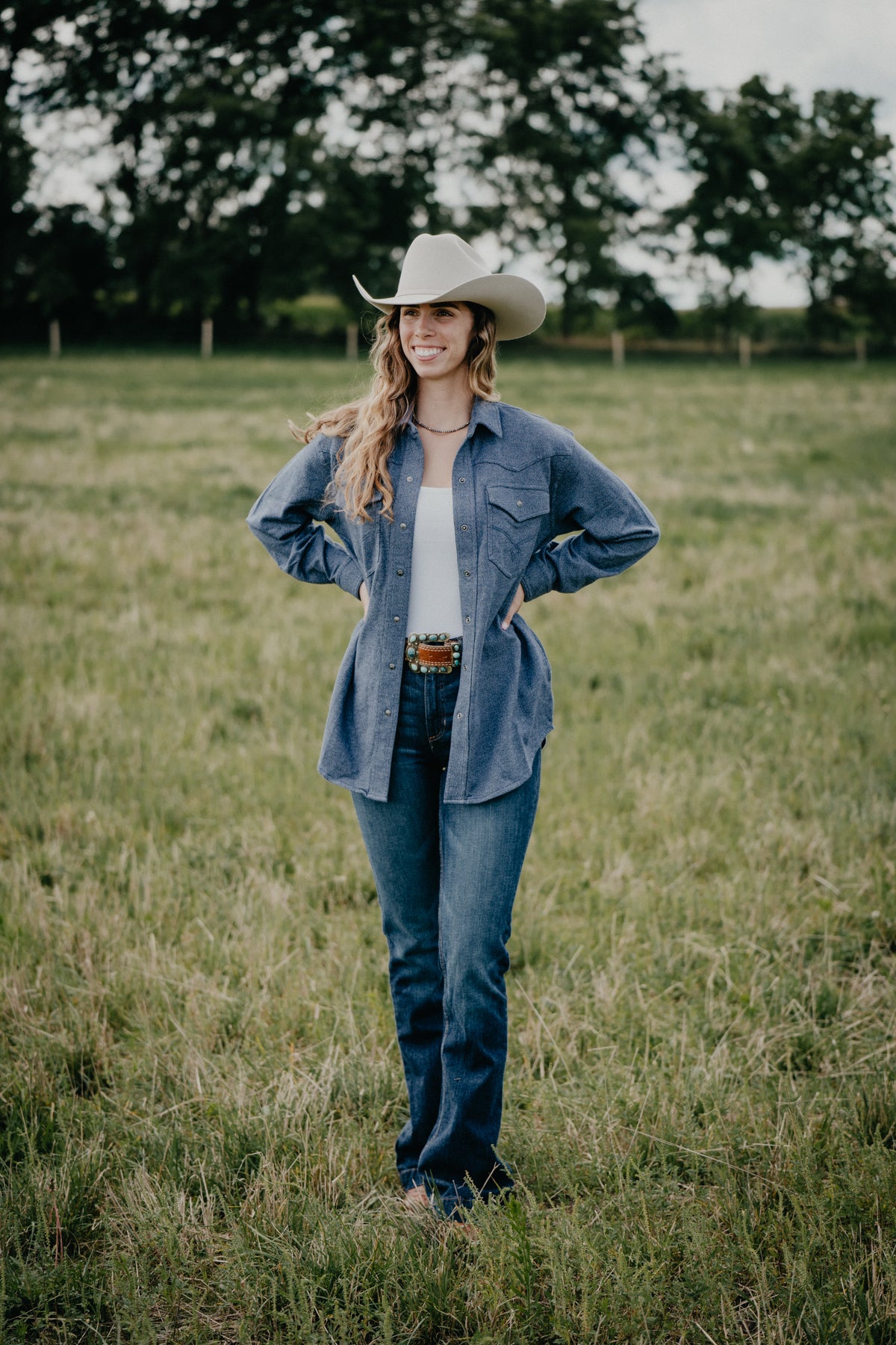 'Mercantile' Ariat Indigo Oversized Shacket (XS-XXL)