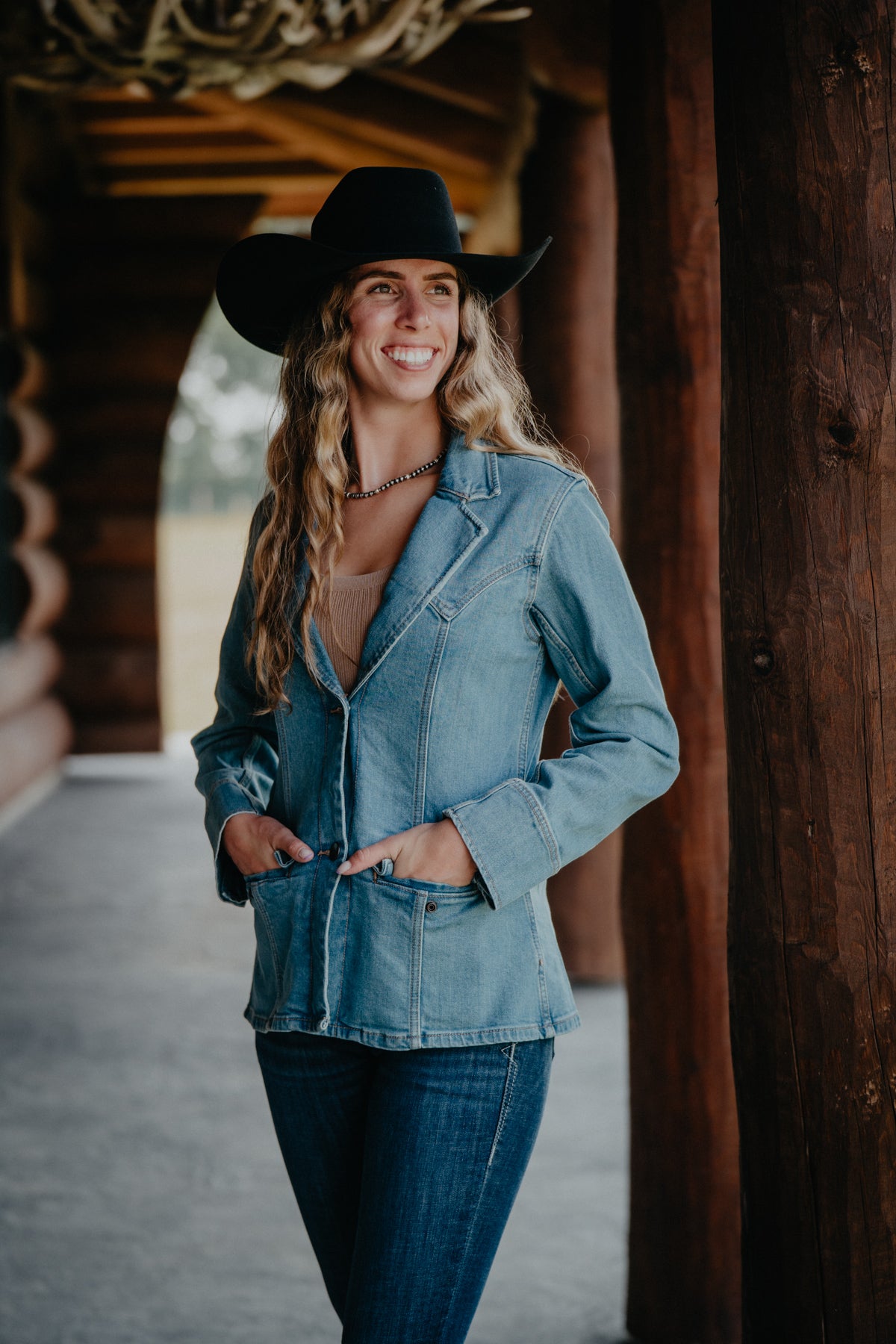 'Danielle' Wrangler Denim Blazer (M-XL)