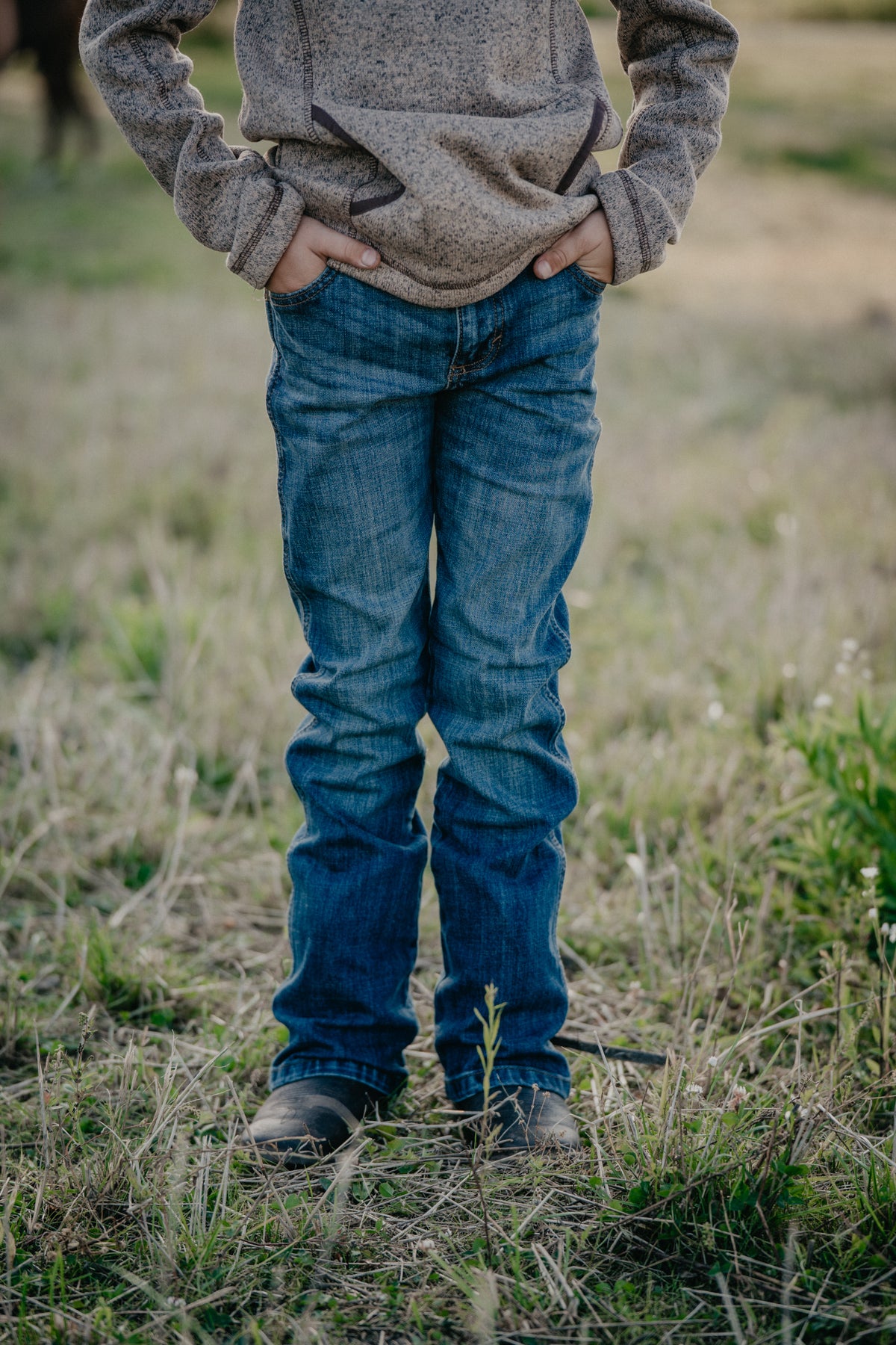 'Colton Jr' Boy's Retro Slim Bootcut Jeans by Wrangler (Slim & Reg. Fit)