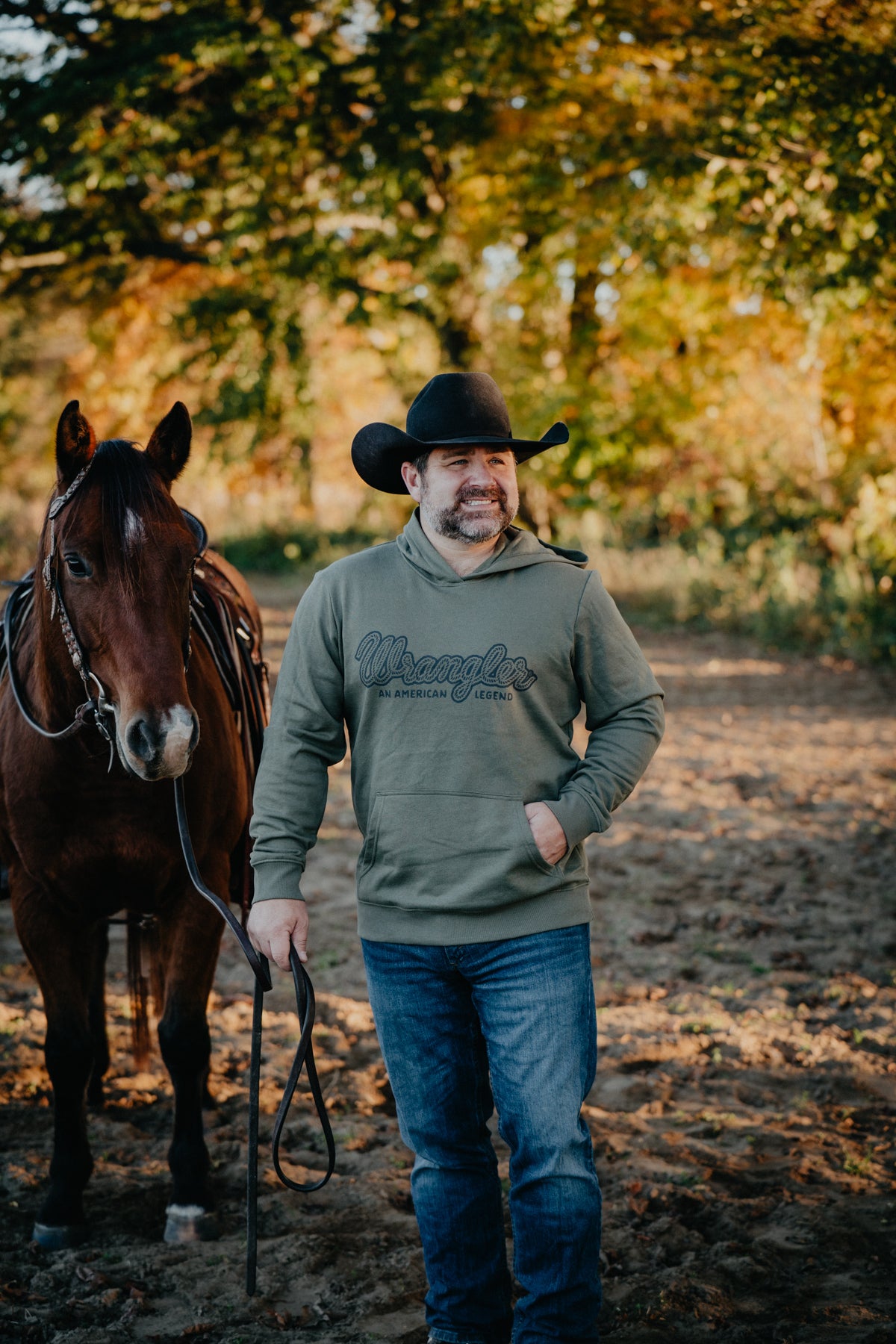 'Brent' Men's Wrangler Classic Rope Hoodie (2 Colours)
