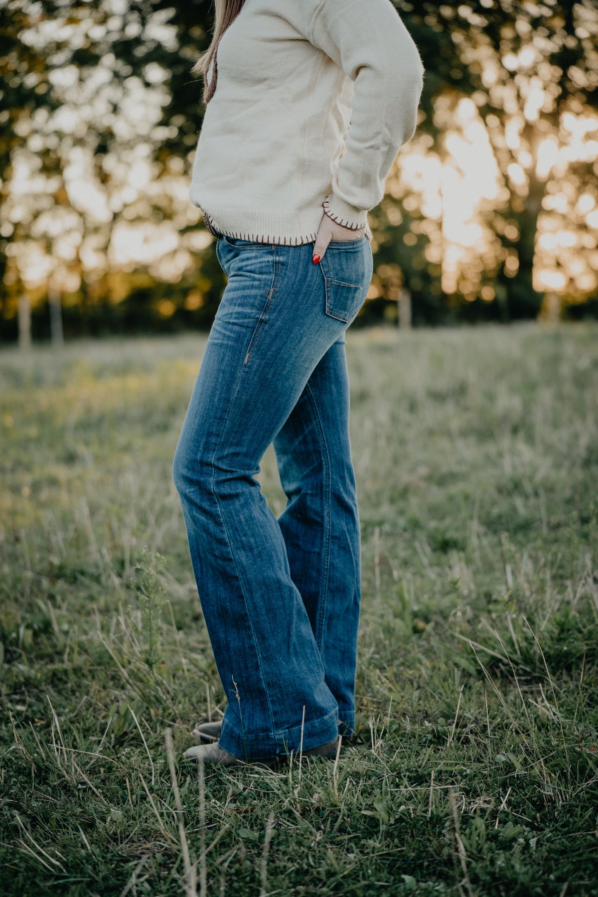 'Bessie' Perfect Rise Slim Trouser Jean by Ariat (Sizes 24-24W Extended)