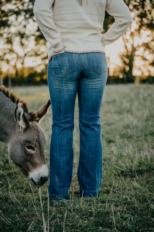 'Bessie' Perfect Rise Slim Trouser Jean by Ariat (Sizes 24-24W Extended)