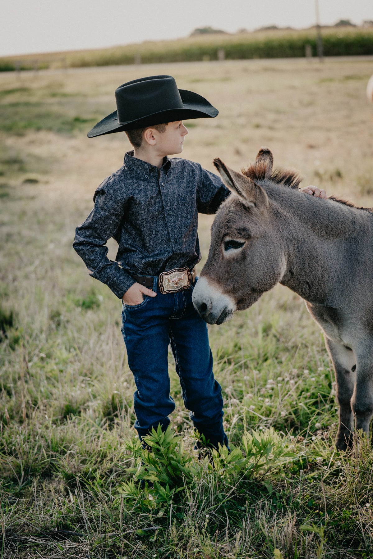 'Alvin JR' Boy's Long Sleeve Charcoal (XS-XL)