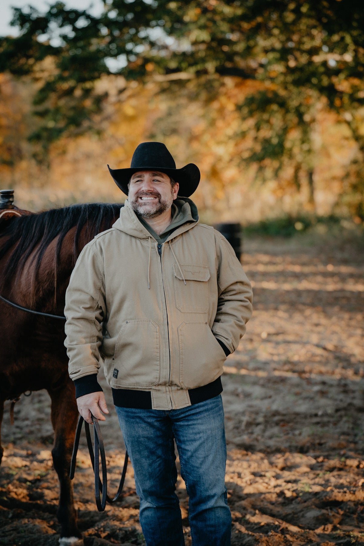 'Bennett' Men's Taupe Barn Coat by Kimes Ranch