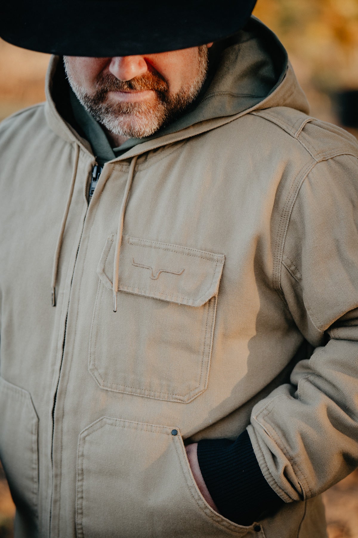 'Bennett' Men's Taupe Barn Coat by Kimes Ranch