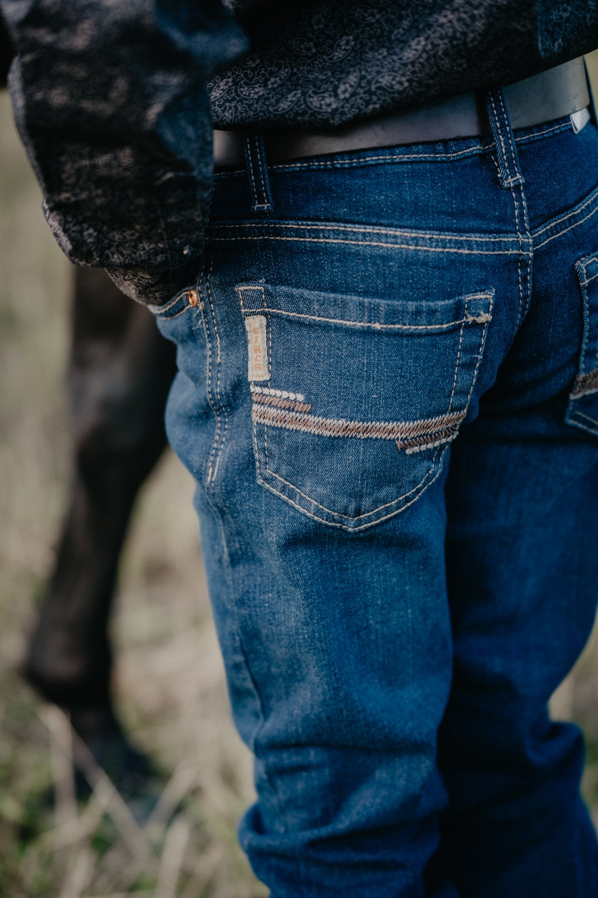 'Wes' Boys CINCH Slim Jean Dark Stonewash