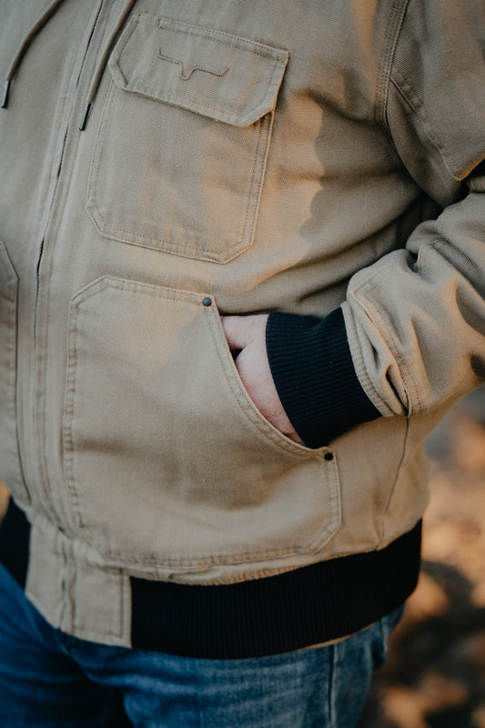 'Bennett' Men's Taupe Barn Coat by Kimes Ranch