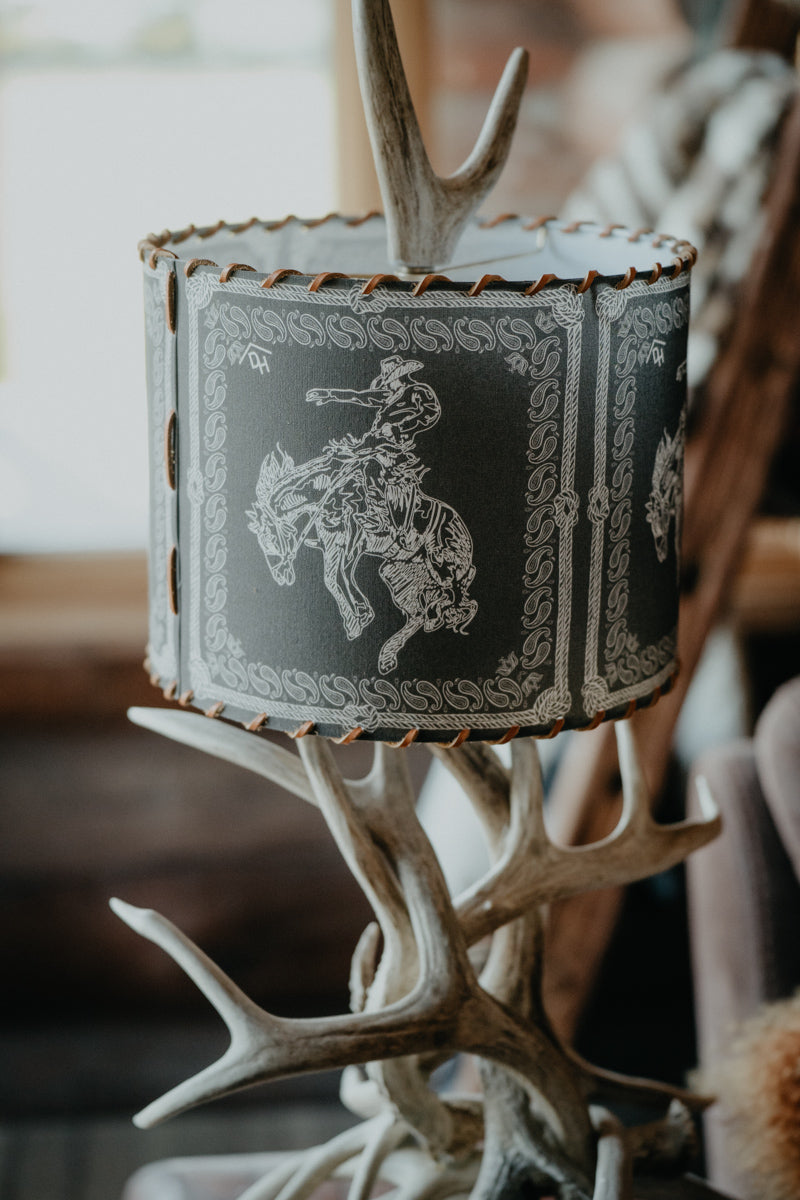 Lampshade 'Bandana Bronc' Black Medium- 11 Inches