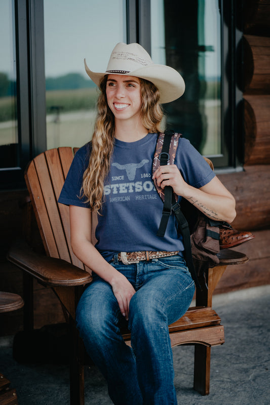 'Jax' Longhorn T-Shirt by Stetson
