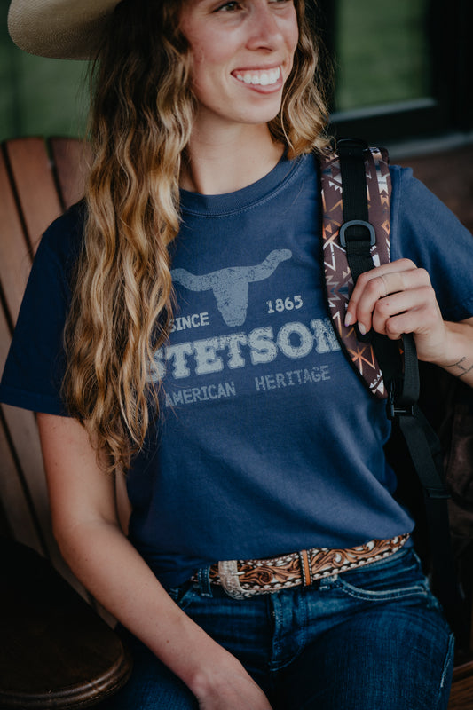 'Jax' Longhorn T-Shirt by Stetson