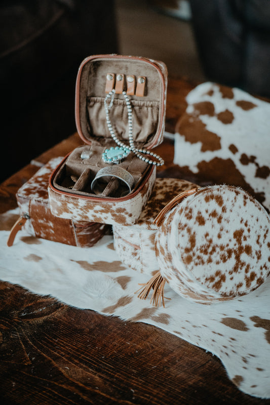 Cowhide Jewelry Box