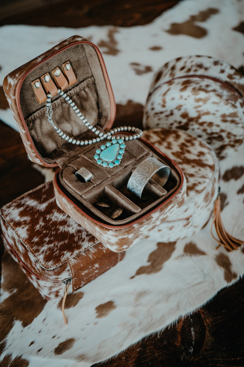 Cowhide Jewelry Box
