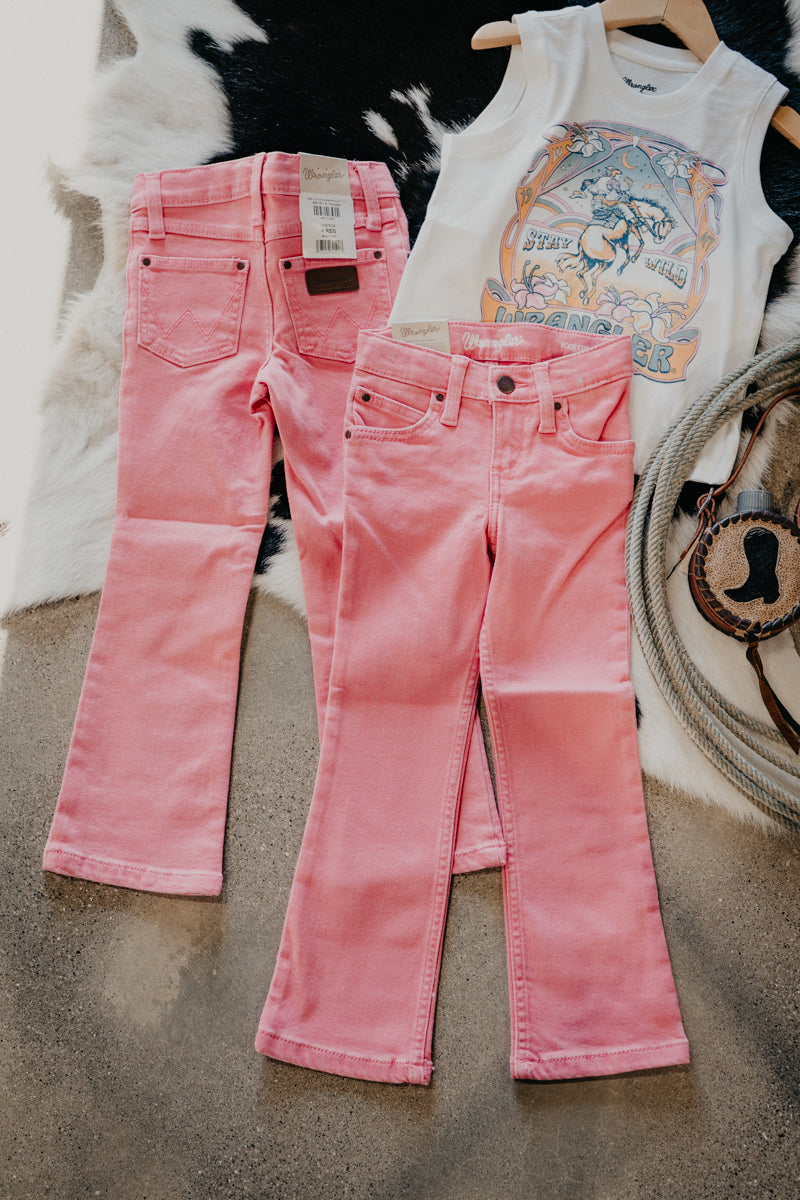 'Kaitlyn' Girl's Pink Wrangler Bootcut (4T - 10)
