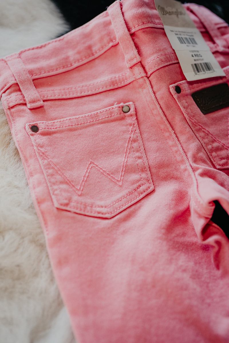 'Kaitlyn' Girl's Pink Wrangler Bootcut (4T - 10)