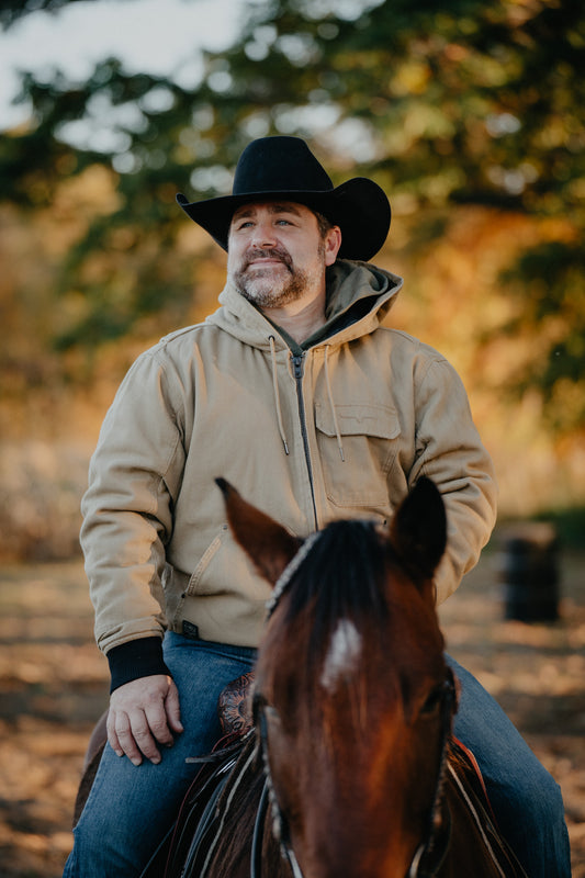 'Bennett' Men's Taupe Barn Coat by Kimes Ranch