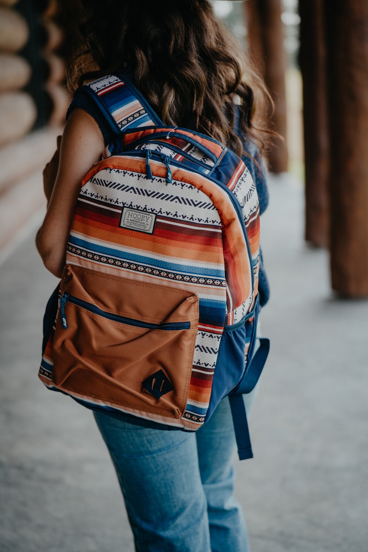 'Recess' Hooey Backpack Clay/Whitecap Grey/Folkstone Grey Serape Pattern