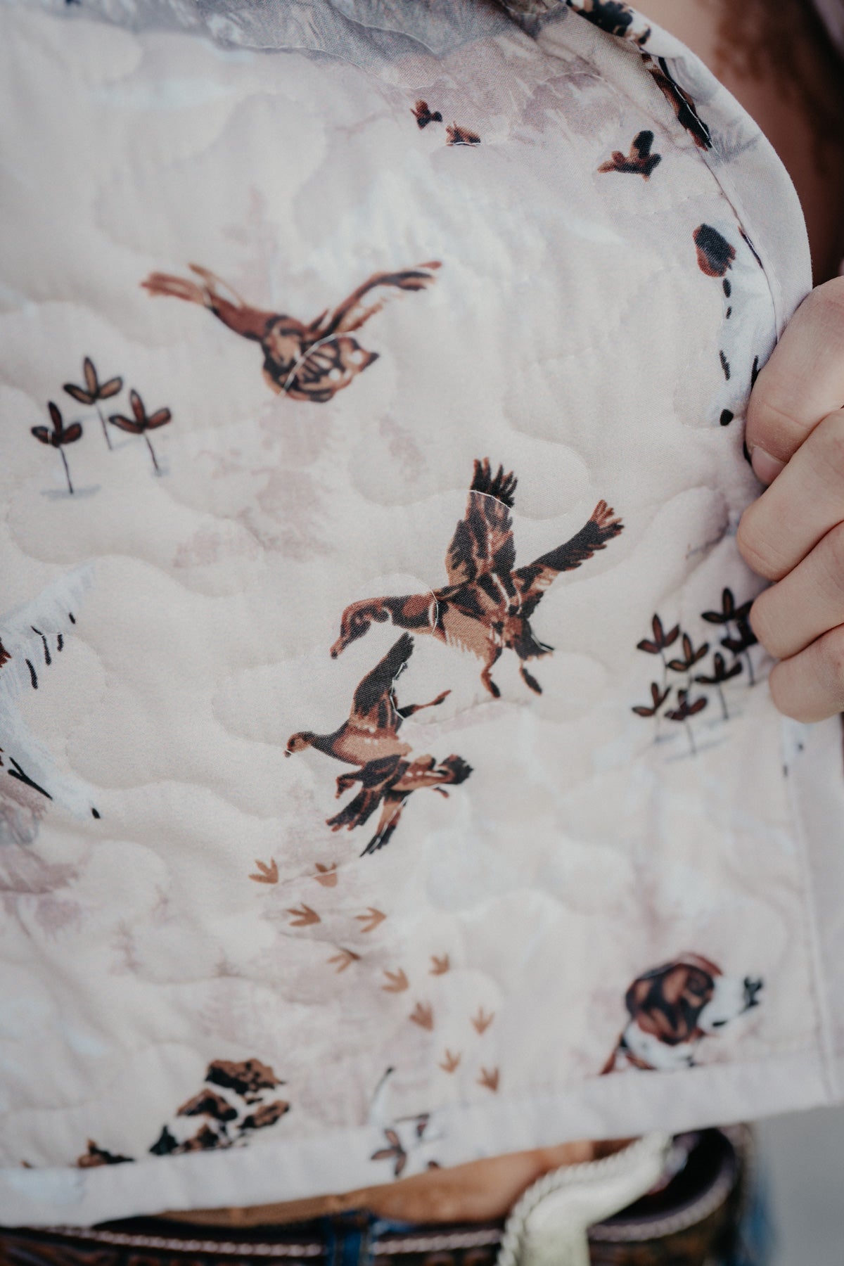 'Oakley Hounds' Quilted Vest by Ida Mae (S - XL)