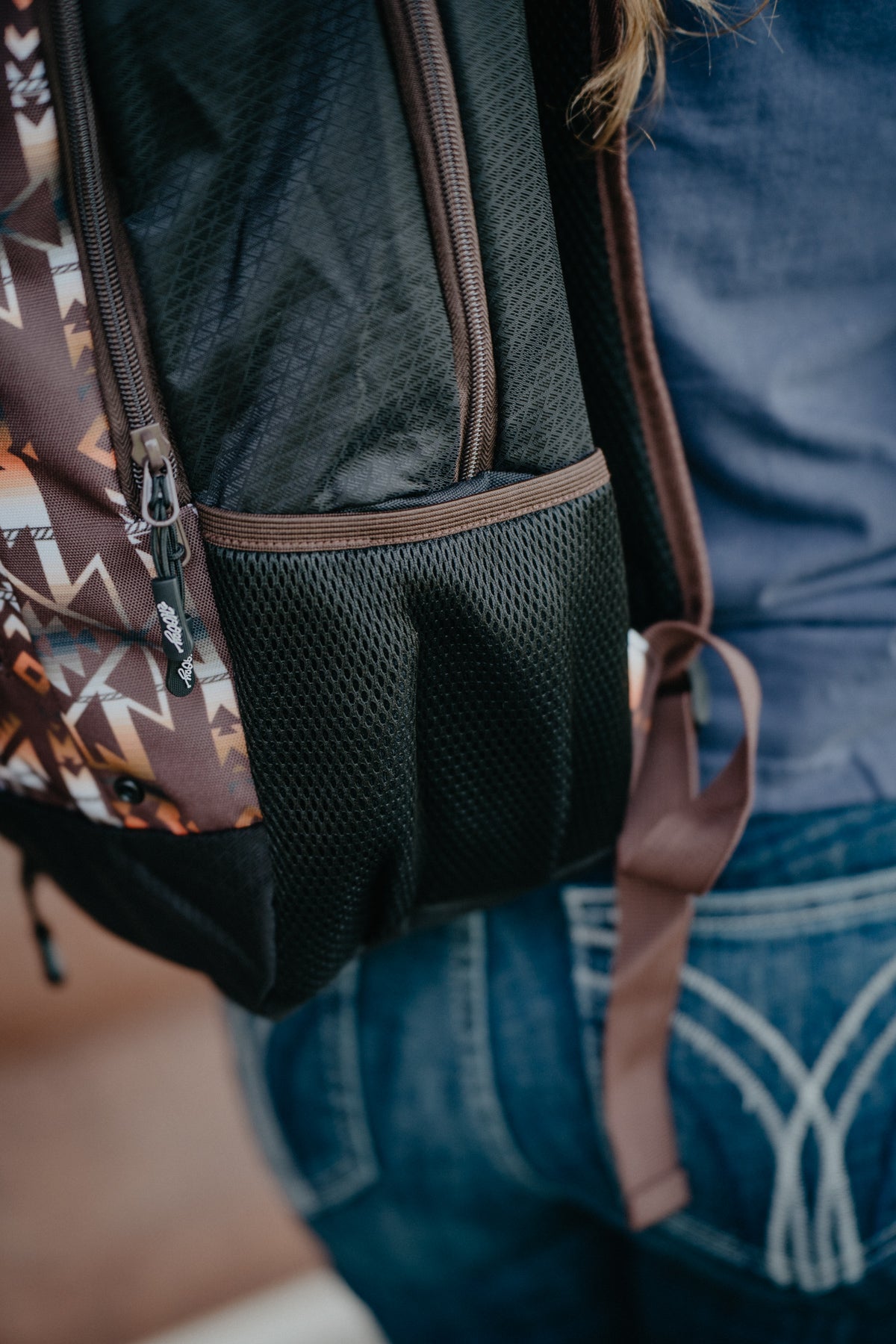 Rockstar Hooey Aztec Brown/Tan Aztec Backpack