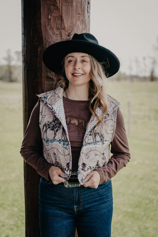 'Sierra Cowgirl' Quilted Vest by Ida Mae (S - XL)
