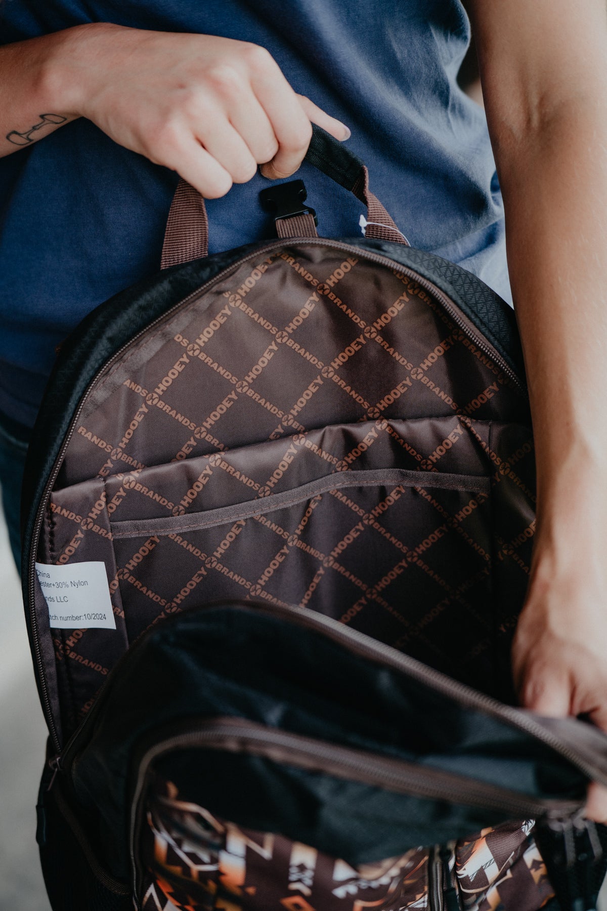 Rockstar Hooey Aztec Brown/Tan Aztec Backpack