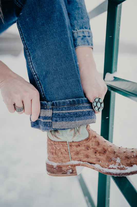 'Brynn' Mae Fleece Lined Mid Rise Bootcut (Size 24-35)