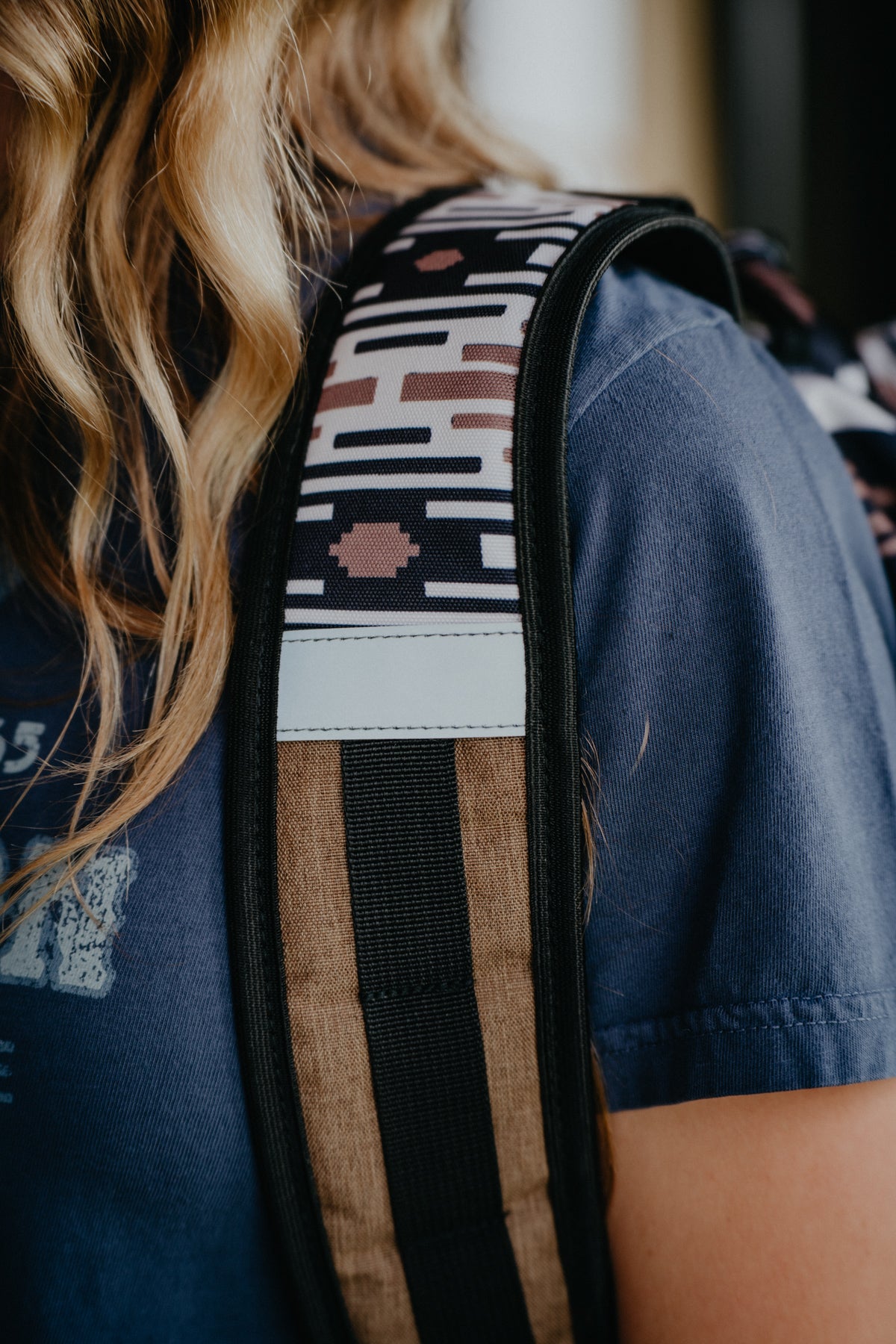 OX Hooey Backpack Taupe/ Black Aztec Pattern