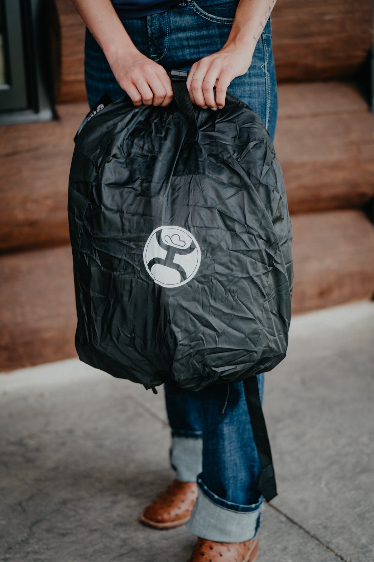 OX Hooey Backpack Taupe/ Black Aztec Pattern