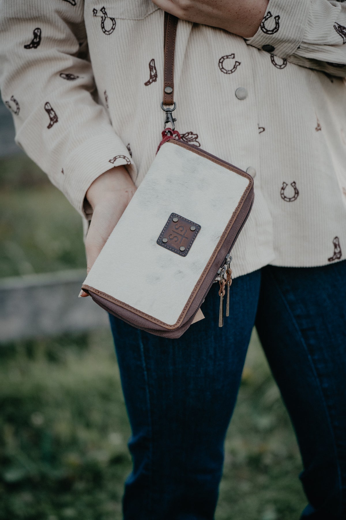 'Kacy Organizer' Cowhide Wallet 1