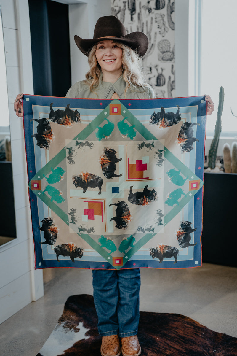 'Bison' Silk Wild Rag