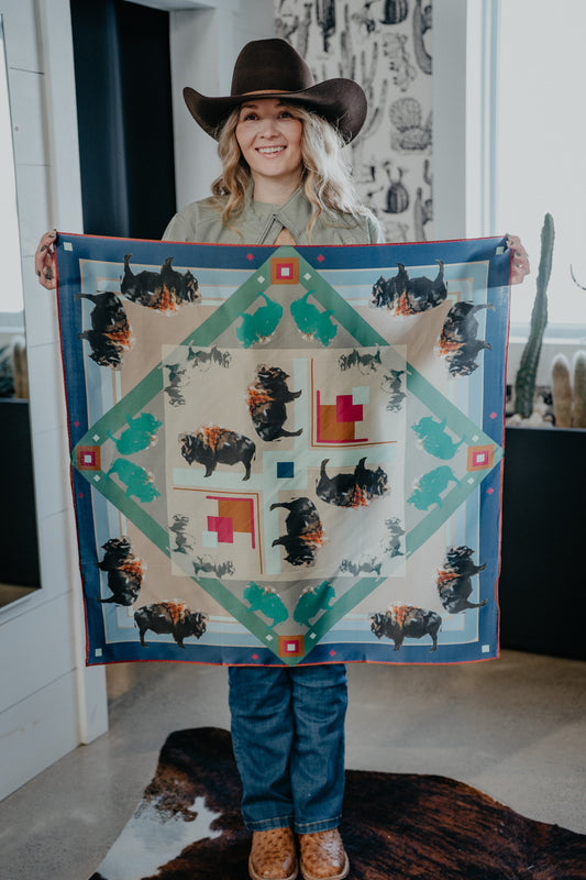 'Bison' Silk Wild Rag