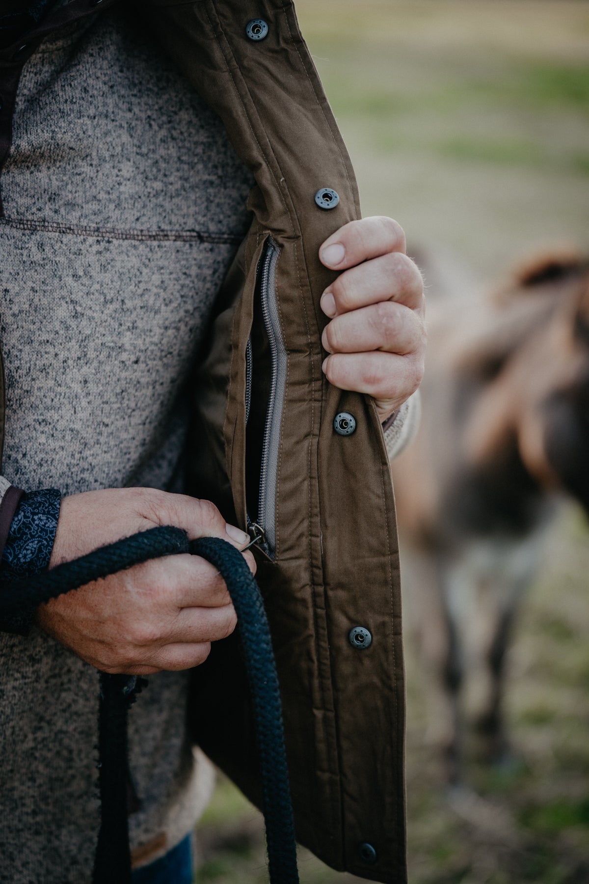 'Lloyd' Ariat Men's Quilted Vest Khaki (S-XXL)